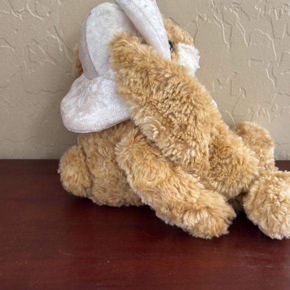 Bunny Rabbit W/ Hat Brown Holding Duck Stuffed Animal Plush Toy Bestever 13” - Picture 4 of 6
